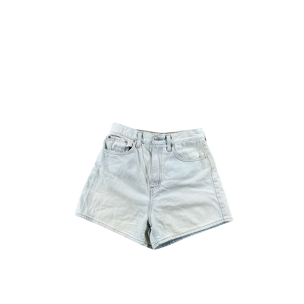 Levis High Loose Shorts Womens 27 Light Wash Blue Denim High Rise Relaxed 1261